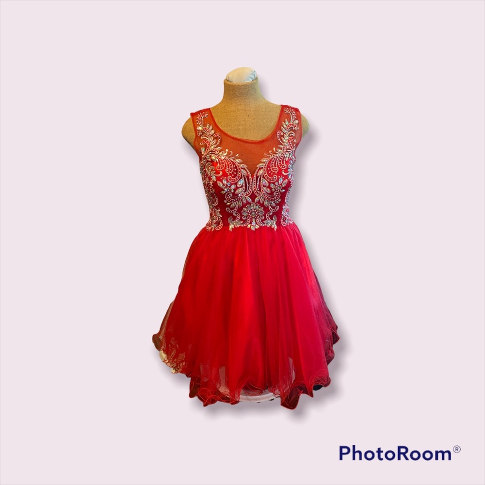 Juliet Gorgeous Prom/Pageant dress in Red. Size large